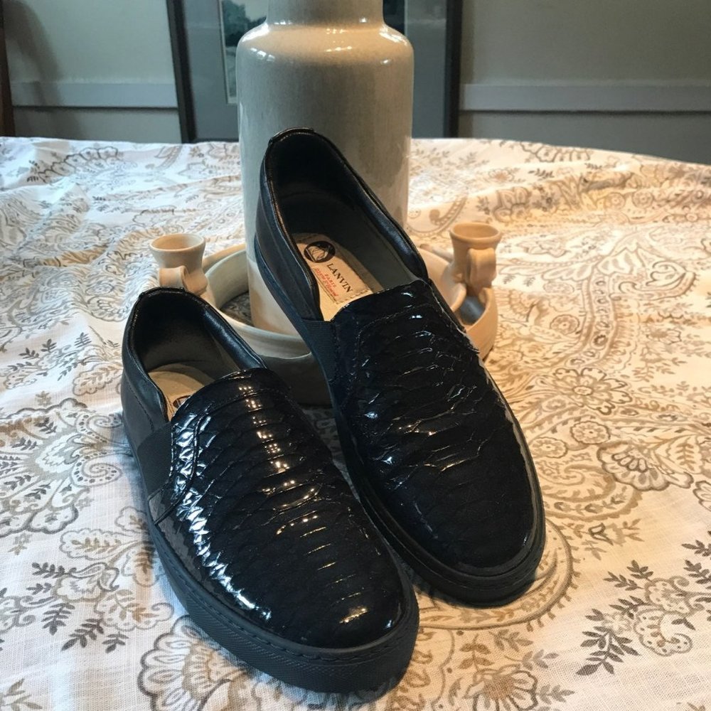 Lanvin Paris leather loafers sz 39